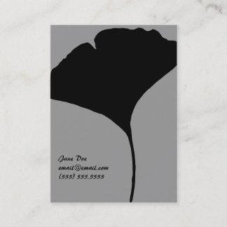 Ginko Leaf Calling Card Contactkaartje