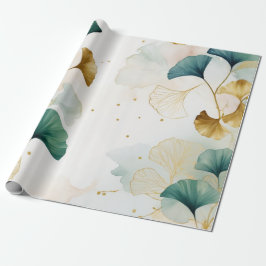Ginko luxueuze Gold Line Cadeaupapier