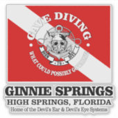 Ginnie Springs (best caves) Sticker (Voorkant)
