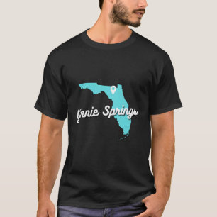 Ginnie Springs Florida Kaart Geheugen Natuurlijke  T-shirt