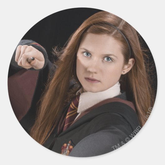 Ginny Weasley Ronde Sticker (Voorkant)