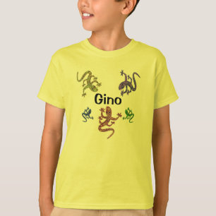 Gino Salamander Kinderen T-Shirt - 2 Sided Design