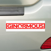 Ginormige Stamp Bumpersticker (Op auto)