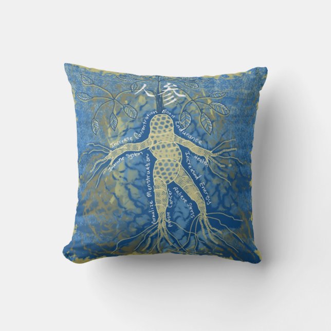 Ginseng Herb Pillow Kussen (Voorkant)