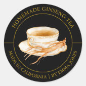Ginseng Tea Modern label (Voorkant)