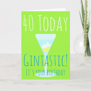 Gintastic Gepersonaliseerde Gelukkige Verjaardag Kaart