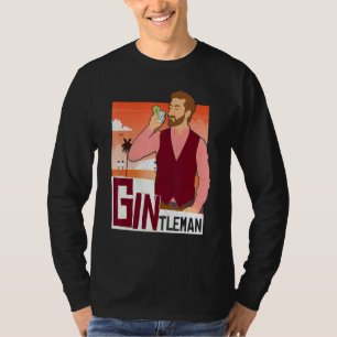 Gintleman Cocktail Gentleman Party Thema Feest T-shirt