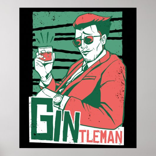 Gintleman Gin Lovers Poster (Voorkant)
