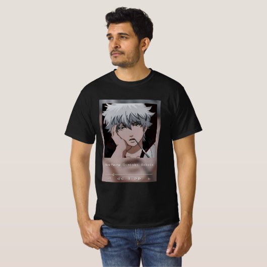 Gintoki Sakata Gintama T-shirt (Voorkant volledig)