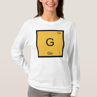 Gio Naam Chemie Element Periodiek Systeem T-shirt