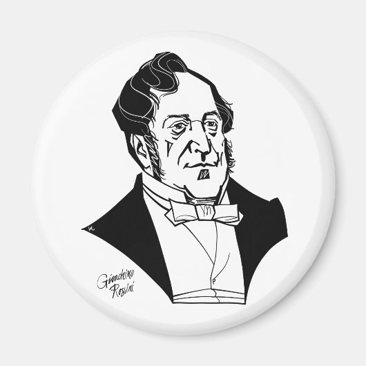 Gioachino Rossini Magneet (Voorkant)
