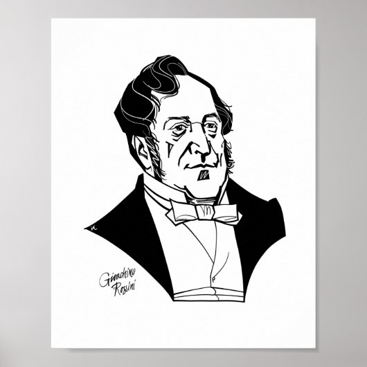 Gioachino Rossini Poster (Voorkant)