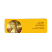 Gioconda Mona Lisa Leonardo Da Vinci Art Etiket (Voorkant)