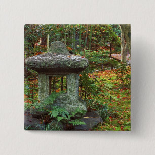 Giohji-tempel, Arashiyama, Kyoto, Japan Vierkante Button 5,1 Cm