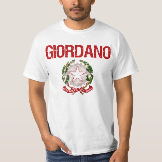 Giordano Italiaanse achternaam T-shirt (Voorkant)