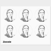 Giorgia Meloni Ronde Sticker (Vel)