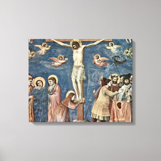Giotto di Bondone - Crucifixion Canvas Afdruk (Voorkant)