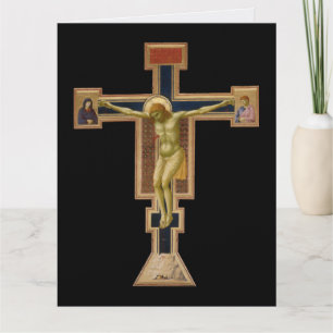 Giotto's Kruisbeeld circa 1290 - 1295 condoleancek Bedankkaart