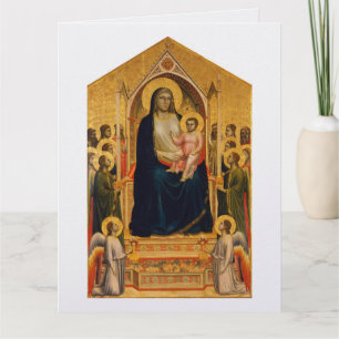 Giotto's Ognissanti (Alle Heiligen) Madonna Maestà Kaart