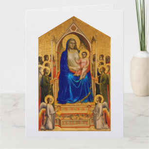 Giotto's Ognissanti (Alle Heiligen) Madonna Maestà Kaart