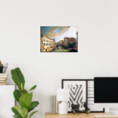 Giovanni Antonio Canal-The rivier de Mendicanti Poster (Thuiskantoor)