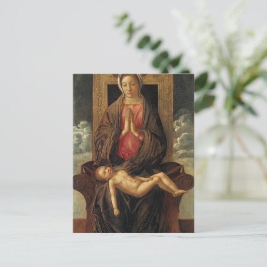 Giovanni Bellini-Madonna Cherishing the Child Briefkaart (Staand voorkant)