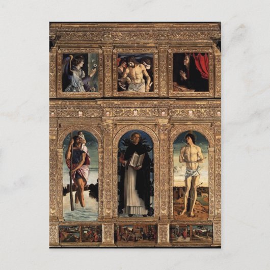 Giovanni Bellini-Polyptych van San Vincenzo Ferrer Briefkaart (Voorkant)