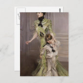 Giovanni Boldini - Madame Georges Hugo en haar zoo Briefkaart (Voorkant / Achterkant)