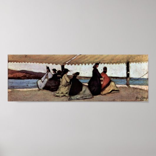 Giovanni Fattori - De Rotunda van Palmieri Poster (Voorkant)