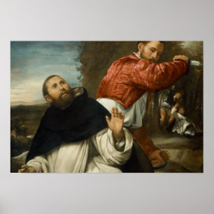 Giovanni Girolamo Savoldo - De dood van St. Peter Poster