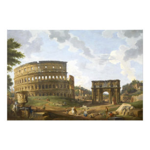 Giovanni Paolo Panini Uitzicht van het Colosseum Foto Afdruk