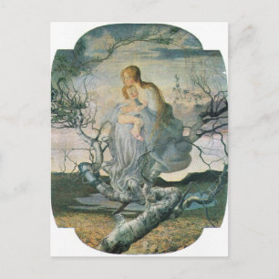 Giovanni Segantini - Life angel Briefkaart