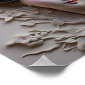 Gips 3 dimensionale Japanse Geisha Poster (Hoek)