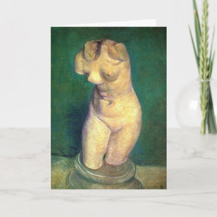 Gipsen beeldje van vrouwelijke torso door Vincent  Kaart
