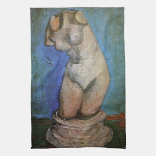 Gipsen beeldje van vrouwelijke torso door Vincent Theedoek
