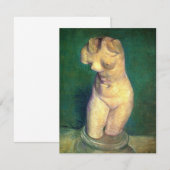 Gipsen beeldje vrouwelijke torso door Vincent van  (Voorkant / Achterkant)