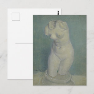 Gipsen torso van Van Gogh - Klassiek beeldje kunst Briefkaart