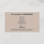 Gipsplaat en gipsplaten visitekaartje (Achterkant)