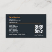 Gipsplaat QR-code professionele diensten Visitekaartje (Achterkant)