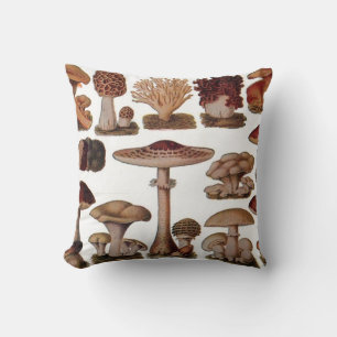 gipsplaat voor botanische druk paddenstoelen kussen