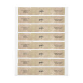  gipspreuk rond zeep-streepjesetiket (Vel)