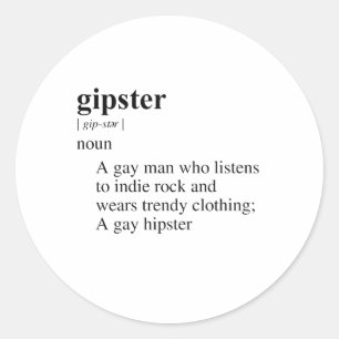GIPSTER RONDE STICKER