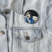 GIPSY BLUE RONDE BUTTON 5,7 CM (In situ)
