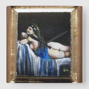 GIPSY BLUE VIERKANTE KLOK