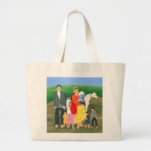 Gipsy Family 1986 Grote Tote Bag