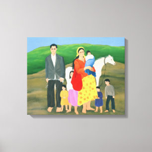 Gipsy Family Canvas Afdruk