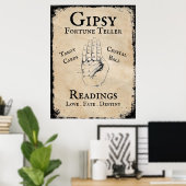 Gipsy fortuin vertelt Halloween prop Poster (Thuiskantoor)