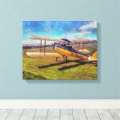 Gipsy Moth Canvas Afdruk (Insitu (Houten vloer))