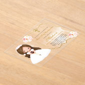 Gir First Holy Communion Acrylic invitation (Poser)