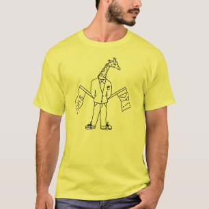 giraf in tux t-shirt
